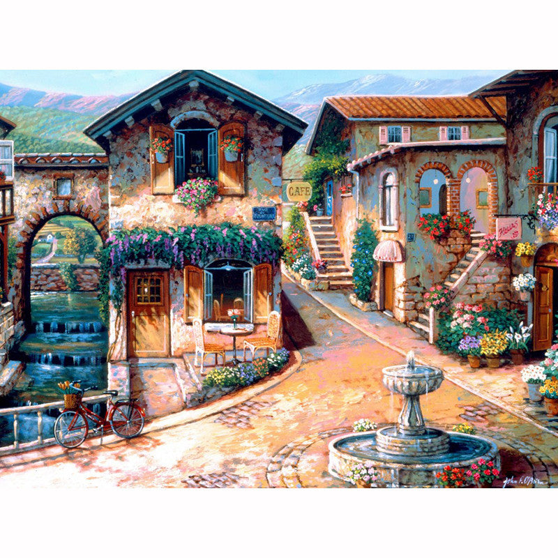 Cityscape Diamond Painting Embroidery Decoration, Home Decoration