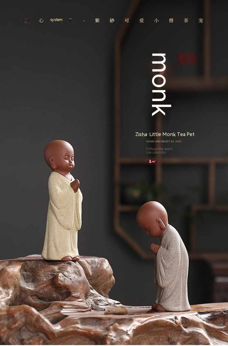 Yixing Clay Small Monk Zen Home Chinese Style Decoration Living Room