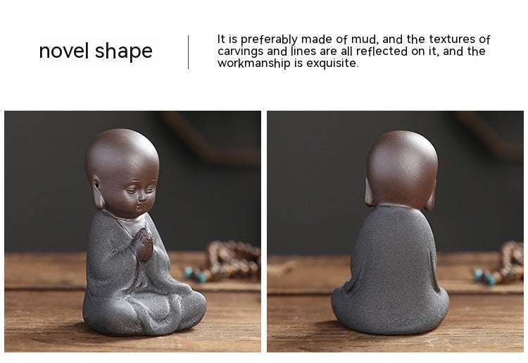 Yixing Clay Small Monk Zen Home Chinese Style Decoration Living Room