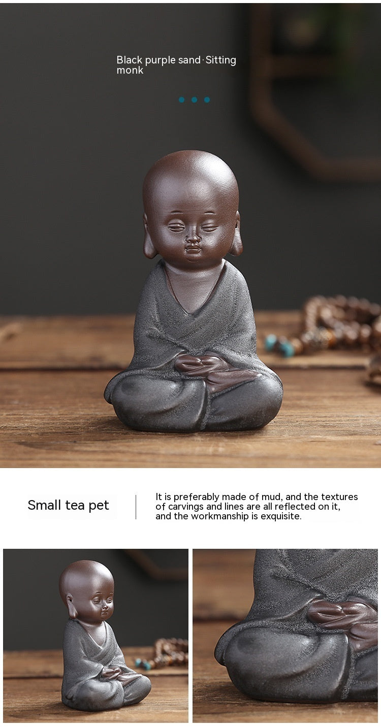 Yixing Clay Small Monk Zen Home Chinese Style Decoration Living Room