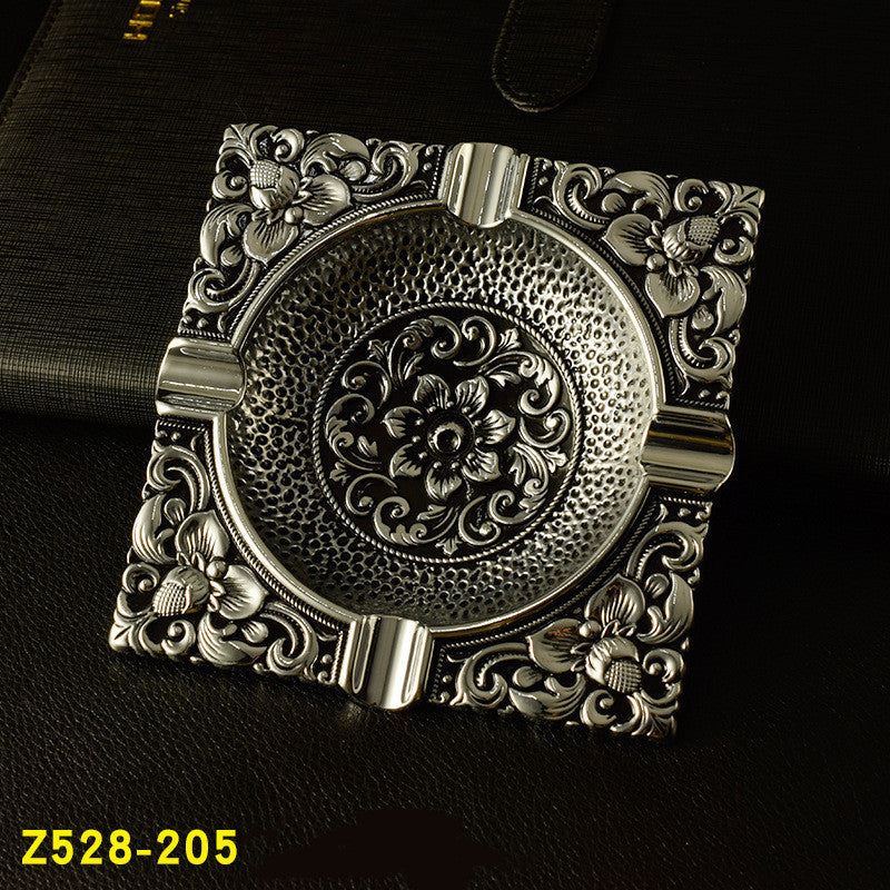 Vintage Pattern Ashtray Home Decor Metal