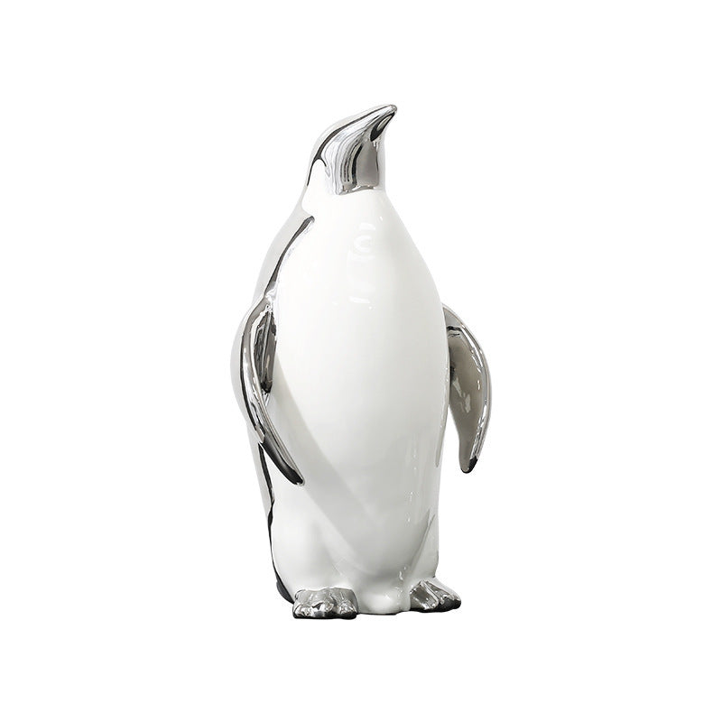 Penguin Ceramic Decoration Living Room Entrance TV Cabinet Home Decoration