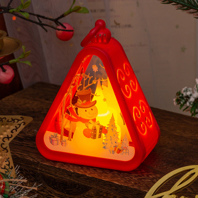 Christmas Decorations Retro Electric Candle Lamp Luminous Ornaments